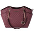 Michael Kors Jet Set Travel Large Chain Shoulder Tote Oxblood Multi MK Michael Kors Handbags